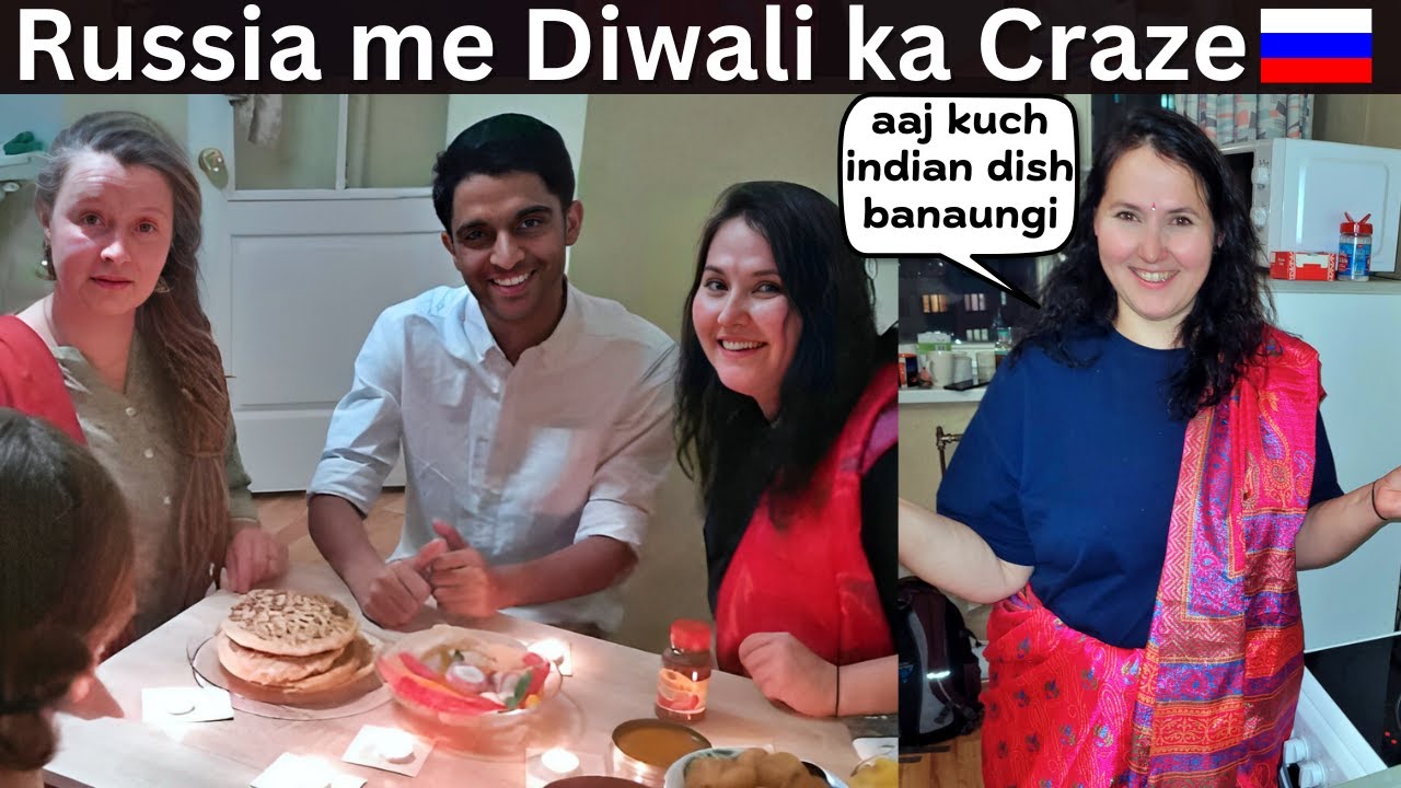 Russian cooking, Indian food, and celebrating Diwali. 🪔🪔
