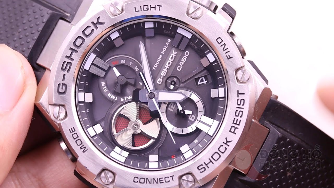 G-shock GST B100 có kết nối điện thoại, touch solar tình trạng còn rất tốt