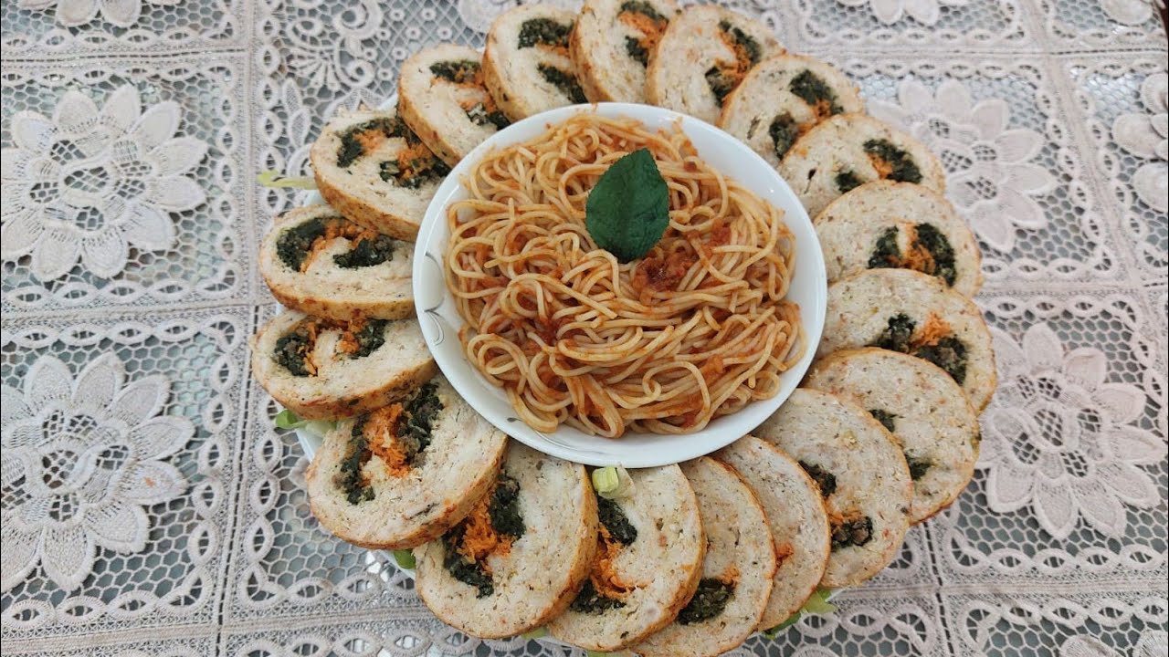 رول فراخ بالسبانخ والجزر👩‍🍳ام سمر