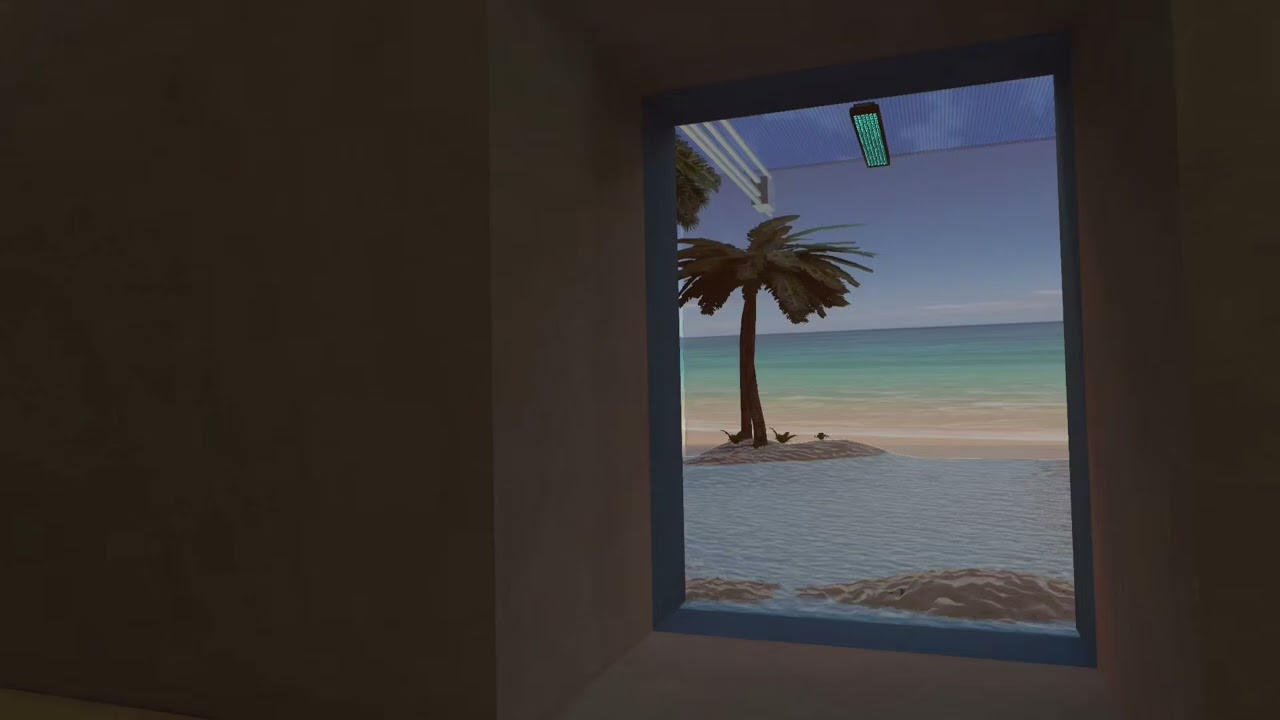 Beach Room #clockworkmask #liminalspace #vrchatworldshowcase 