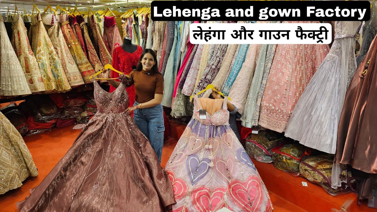 Designer lehenga and gown manufacturer in surat kapoor lehenga and saree VANSHMJ