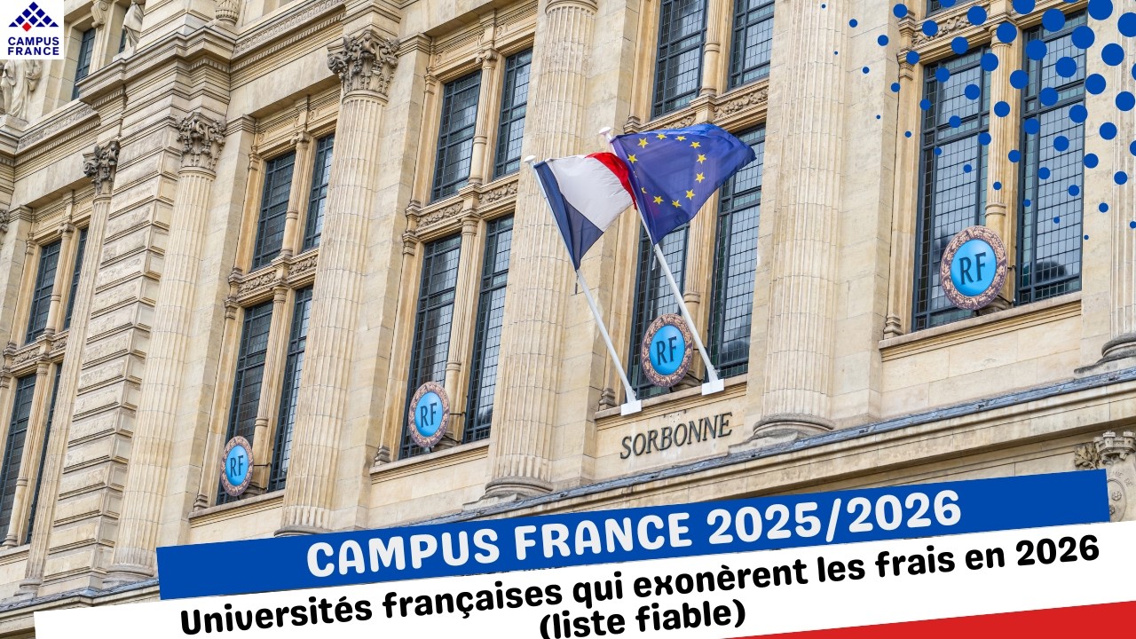 Les Universités françaises qui exonèrent les frais de scolarité en 2026 (liste fiable)