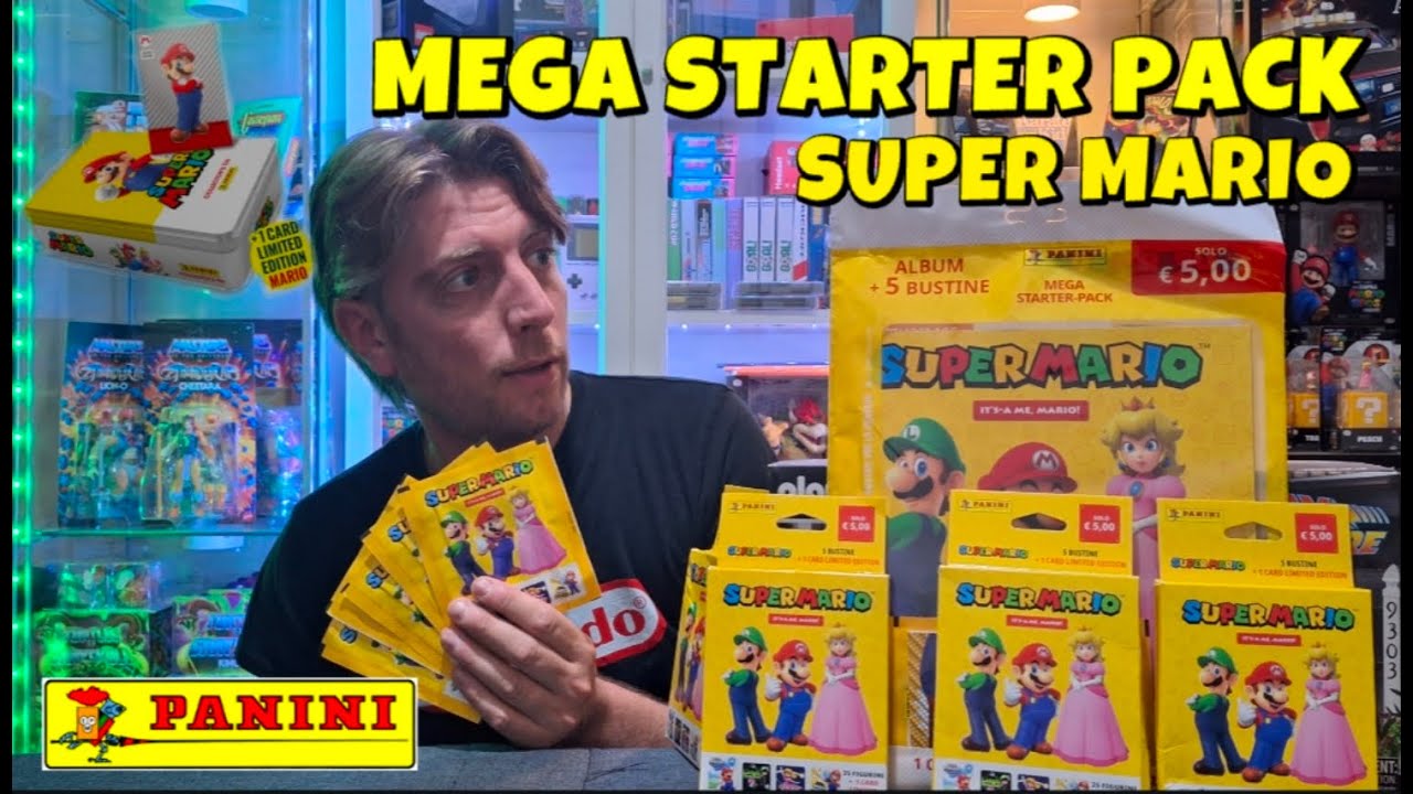 APRO IL MEGA STARTER PACK DI SUPER MARIO piu' 4 ECOBLISTER e PACCHETTI VARI!! #figurine  #supermario