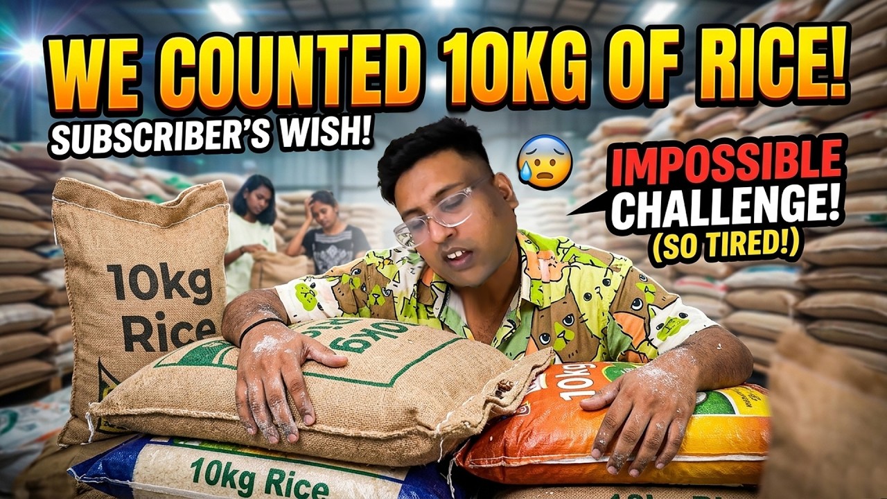 I Counted 10KG of Rice (The Impossible Subscriber Challenge) 🔥