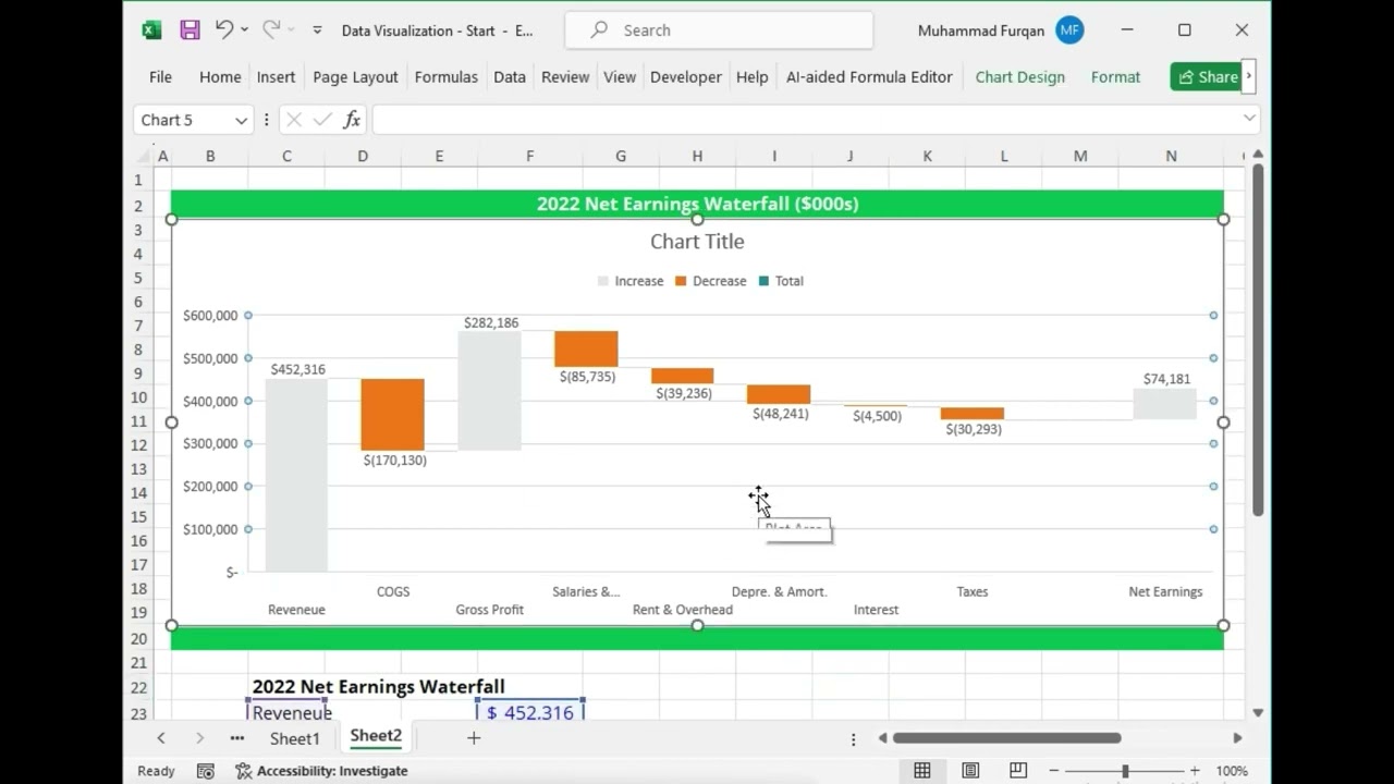 Excel Waterfall Chart Tutorial: Transform Your Income Statement with Stunning Visuals!