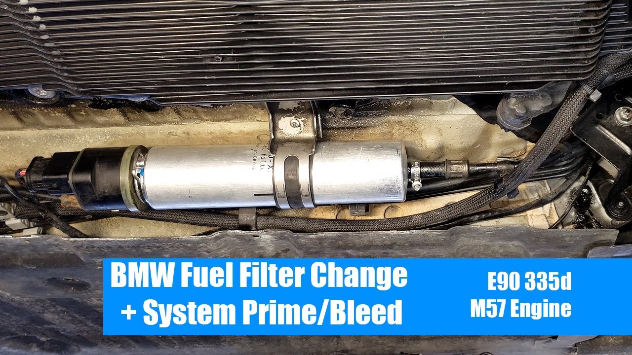 BMW 335d Fuel Filter Change + Prime/Bleed System - E90 M57
