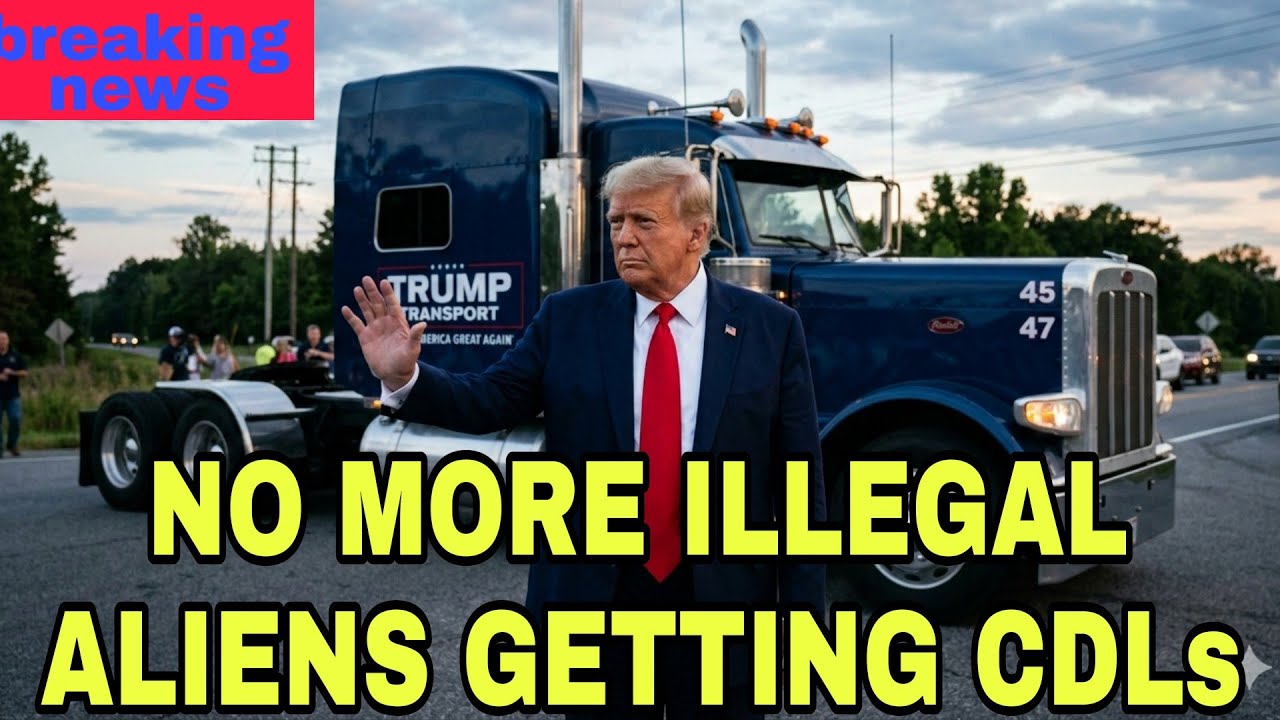 TRUMP SAYS NO MORE ILLEGALS TO GET CDLs?