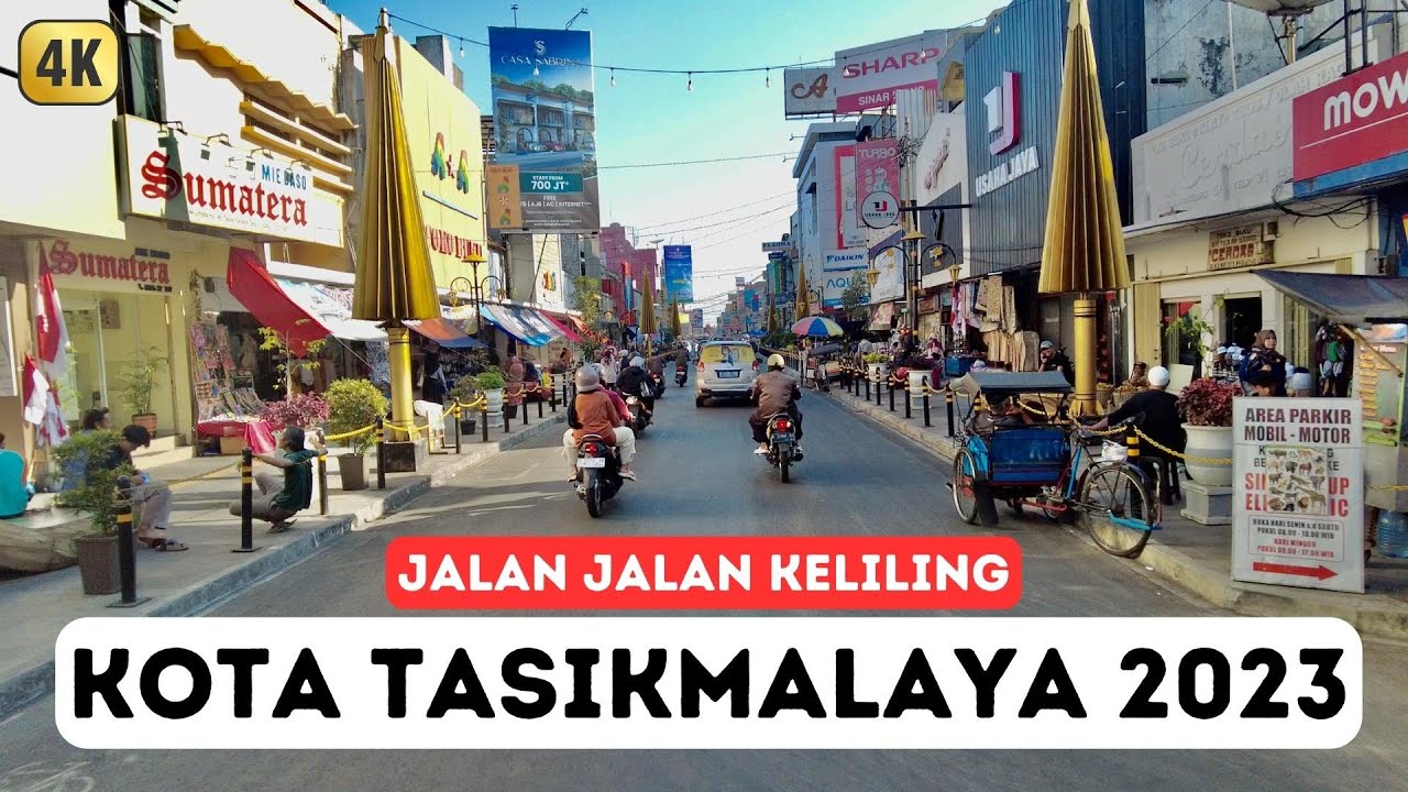KELILING KOTA TASIKMALAYA 2023 !! Jalan Jalan Melihat Suasana Kota di Sore Hari - Driving Around 4K