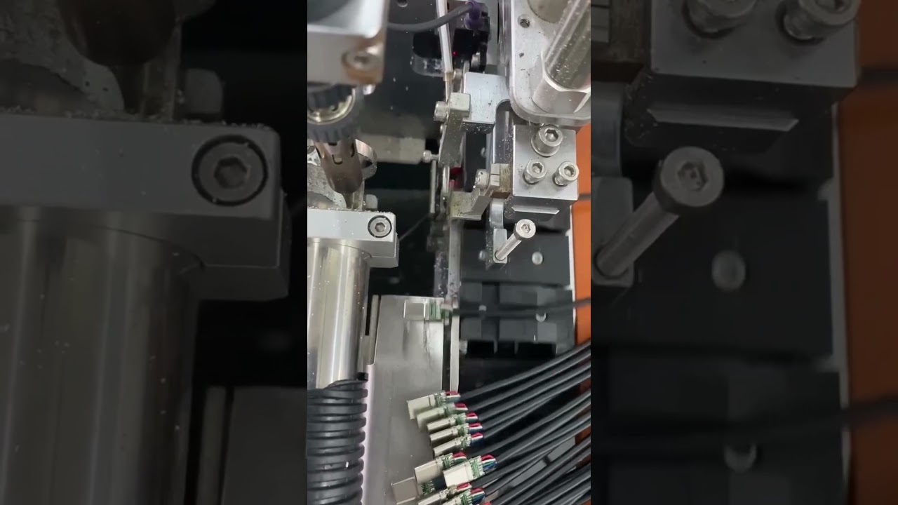 Mobile phone data cable production process good tools and machinery make the job - easy