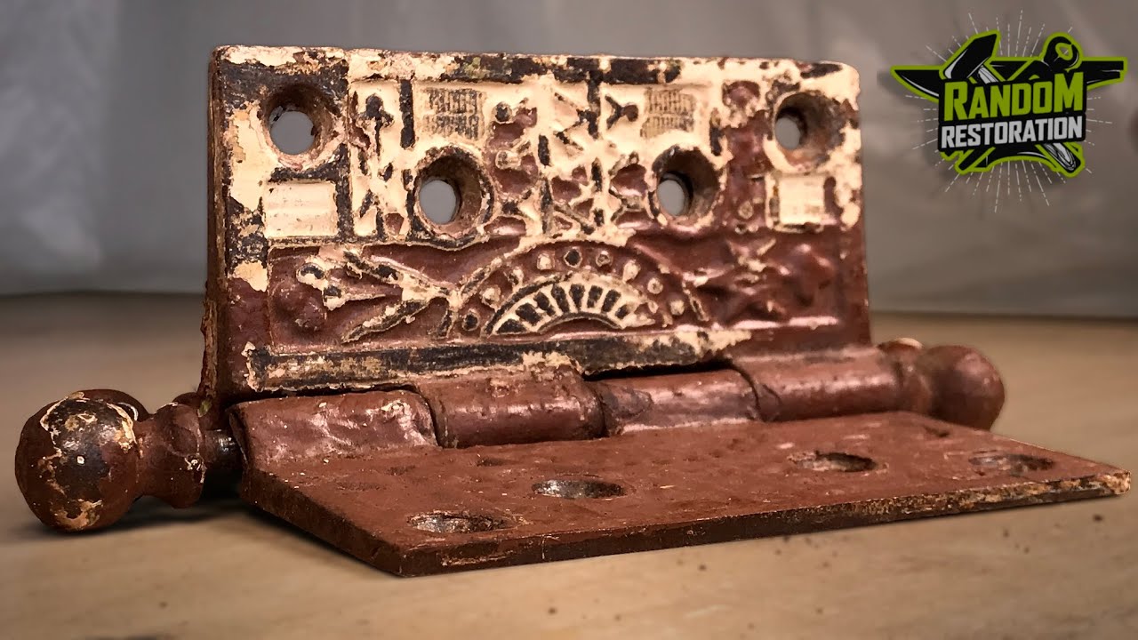 Ornate 1901 Iron Hinges Restoration | Random Restoration