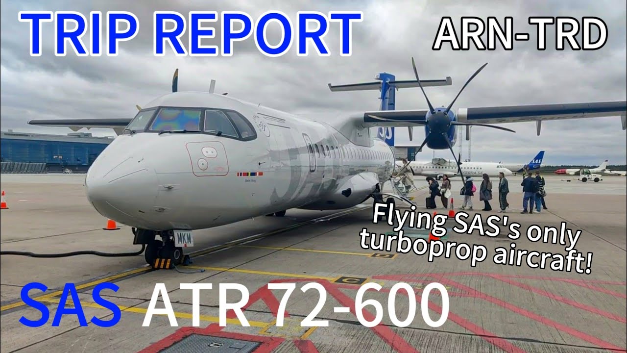 Flying SAS only turboprop!┃Trip Report SAS ATR 72 ARN-TRD