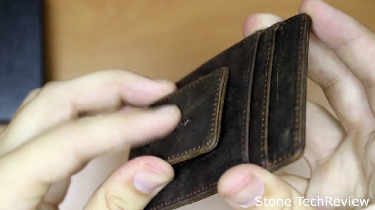 Unboxing Leder Geldscheinklammer RFID Ausweisetui Kreditkartenetui PORTEMONNAIE Kreditkartenh&uuml;lle