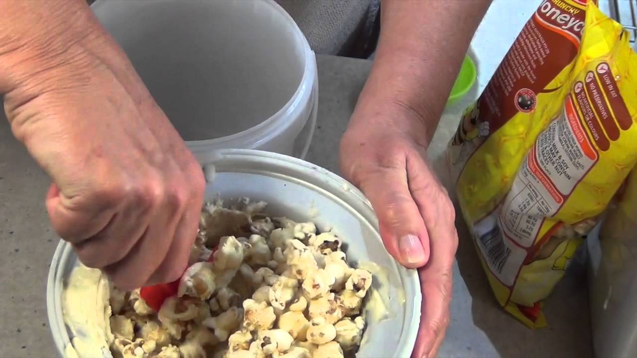 Salted Caramel Popcorn Icecream cheekyricho Video Recipe