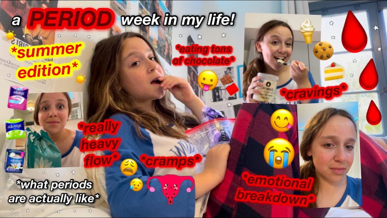 a PERIOD week in my life!! *summer edition*  // what being on your period is ACTUALLY like!