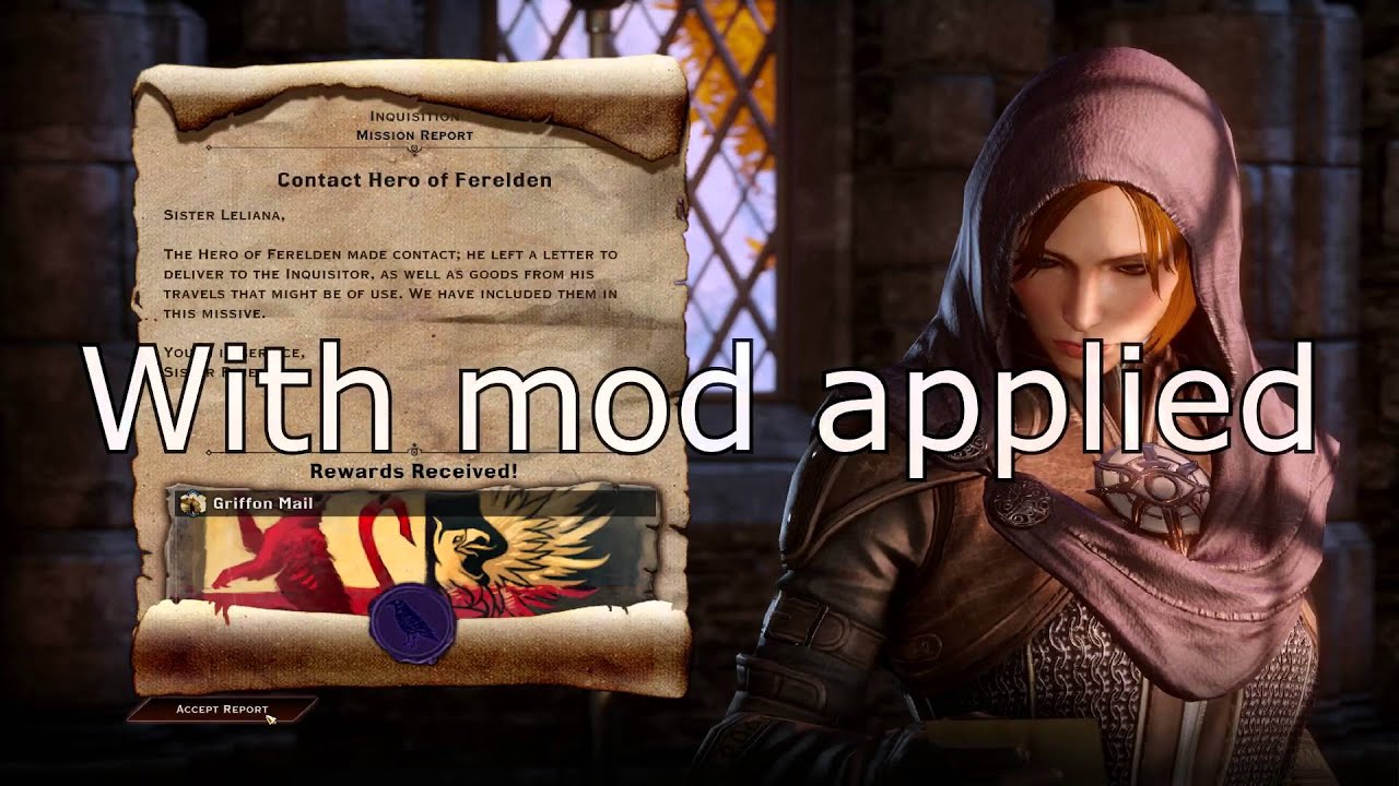 Dragon Age Inquisition - Letter about Morrigan/Kieran mod