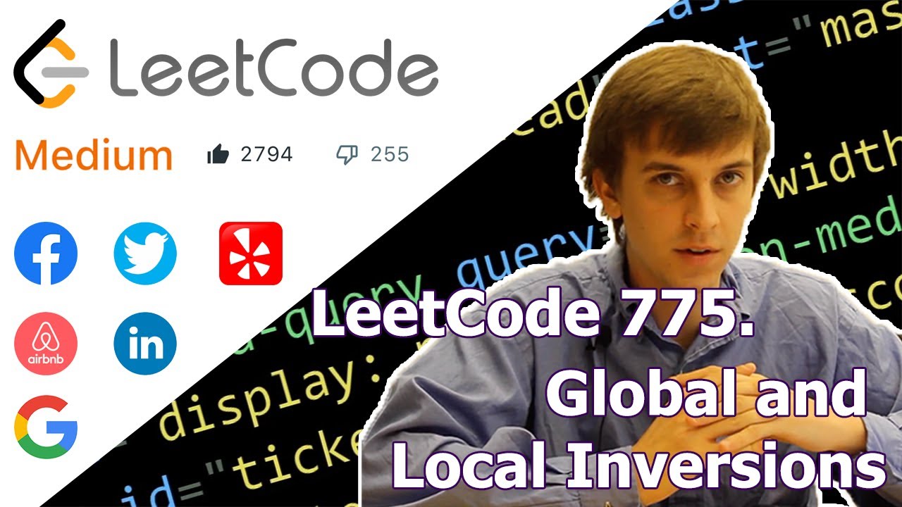 LeetCode 775. Global and Local Inversions (Algorithm Explained)