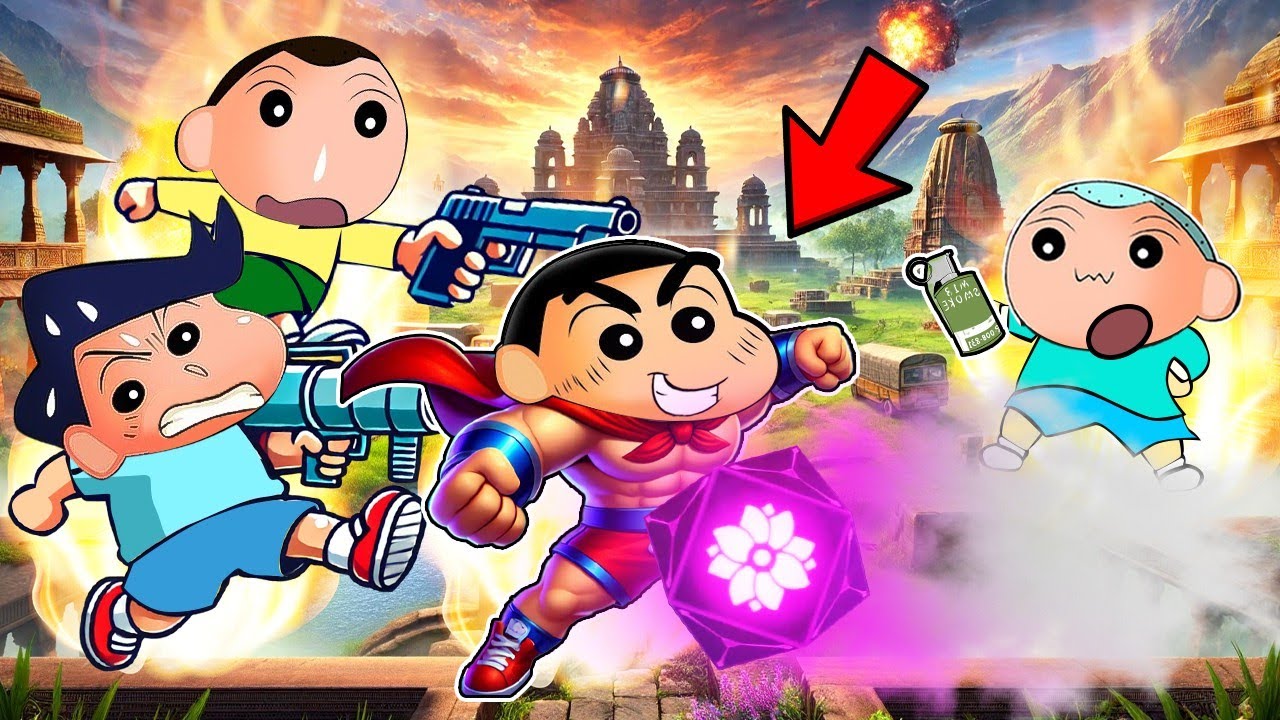 Superhero Shinchan Got Cosmium In Indus Battle Royale 😱 | Shinchan Playing Indus Game With Friends 😂