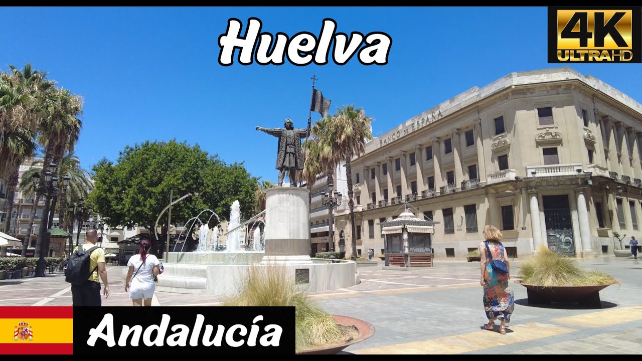 Huelva | City Centre Walk | Andalusia | Spain 4K
