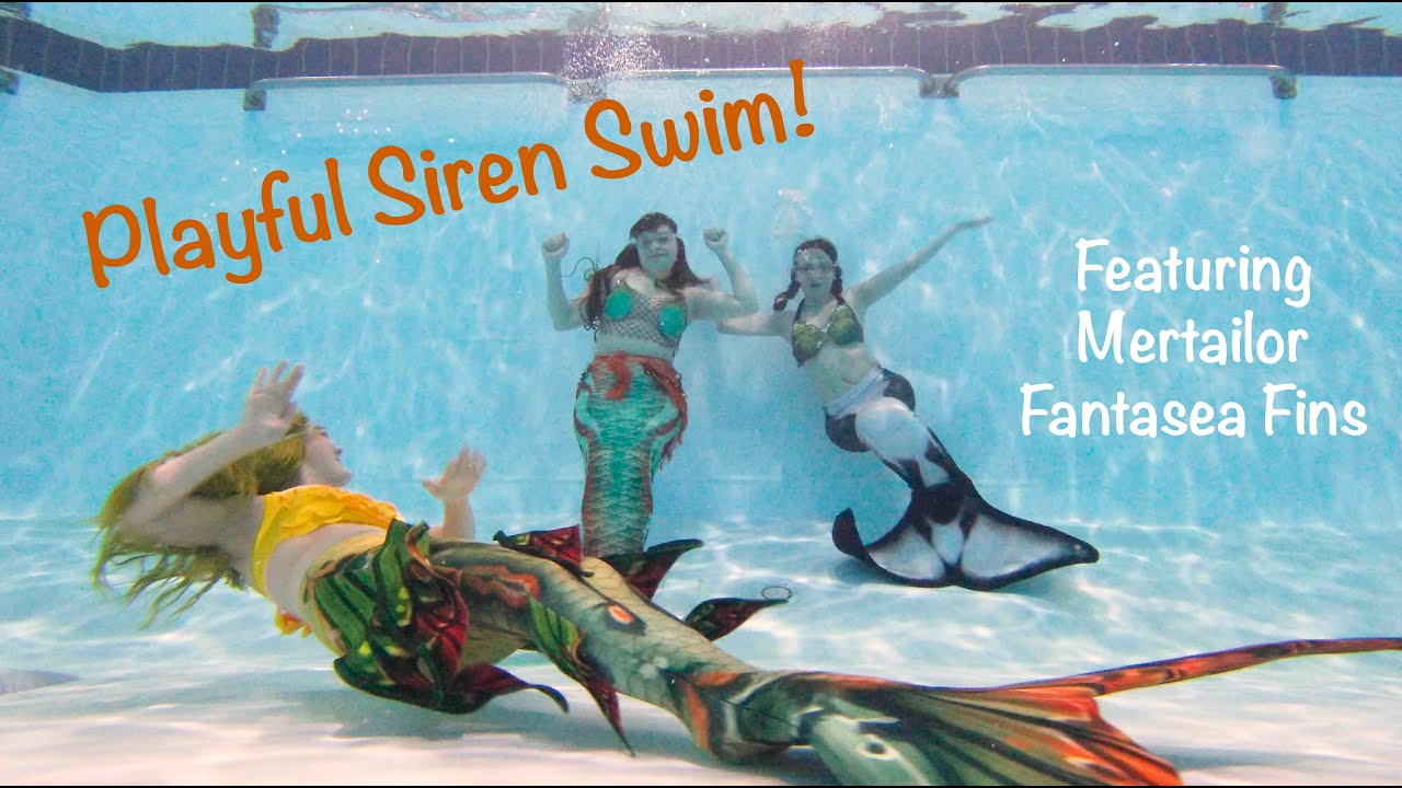 Playful Siren Swim with the Mertailor Fantasea Fins