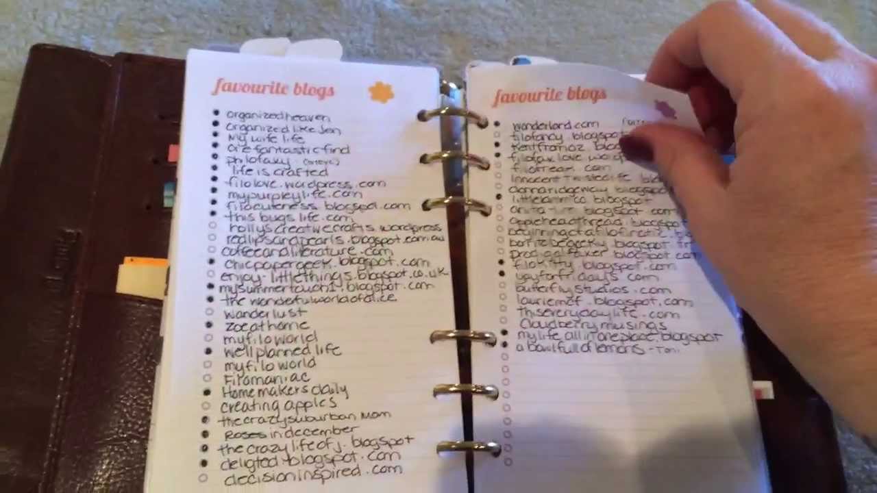 Medium Mia Cara Filofax Setup