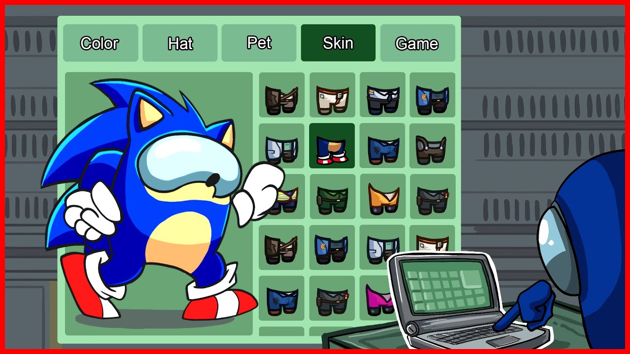 HUGGY WUGGY - SONIC in Among Us | 1000 iQ impostor | POPPY PLAYTIME | OGG Animation