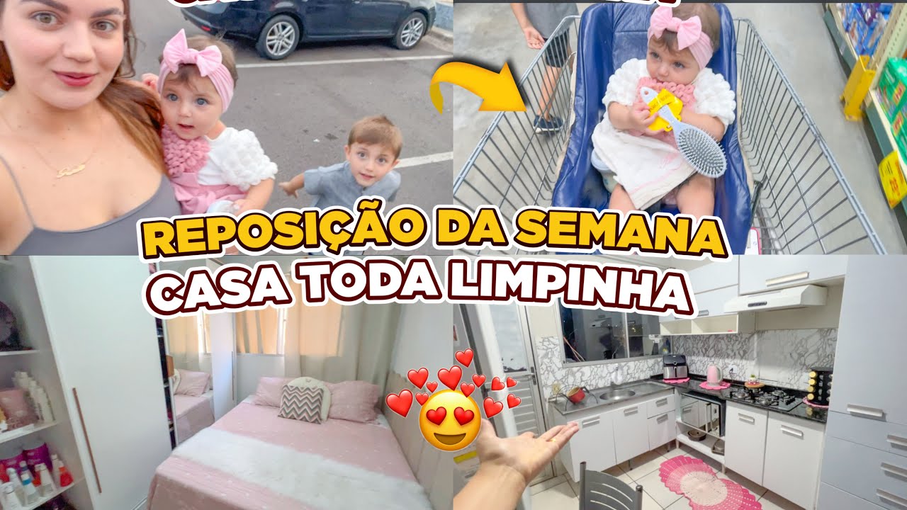 FUI NO MERCADO DEPOIS DE MUITO TEMPO+REPOSIÇÃO DO MÊS-FINALIZEI A FAXINA RESULTADO REAL😍🙌🏻Lar da Ana
