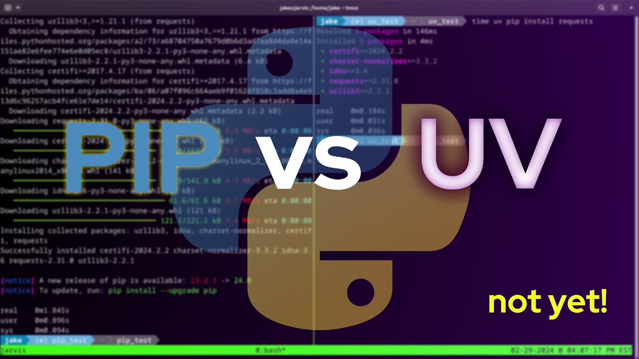 PIP против UV: будущее управления пакетами Python?