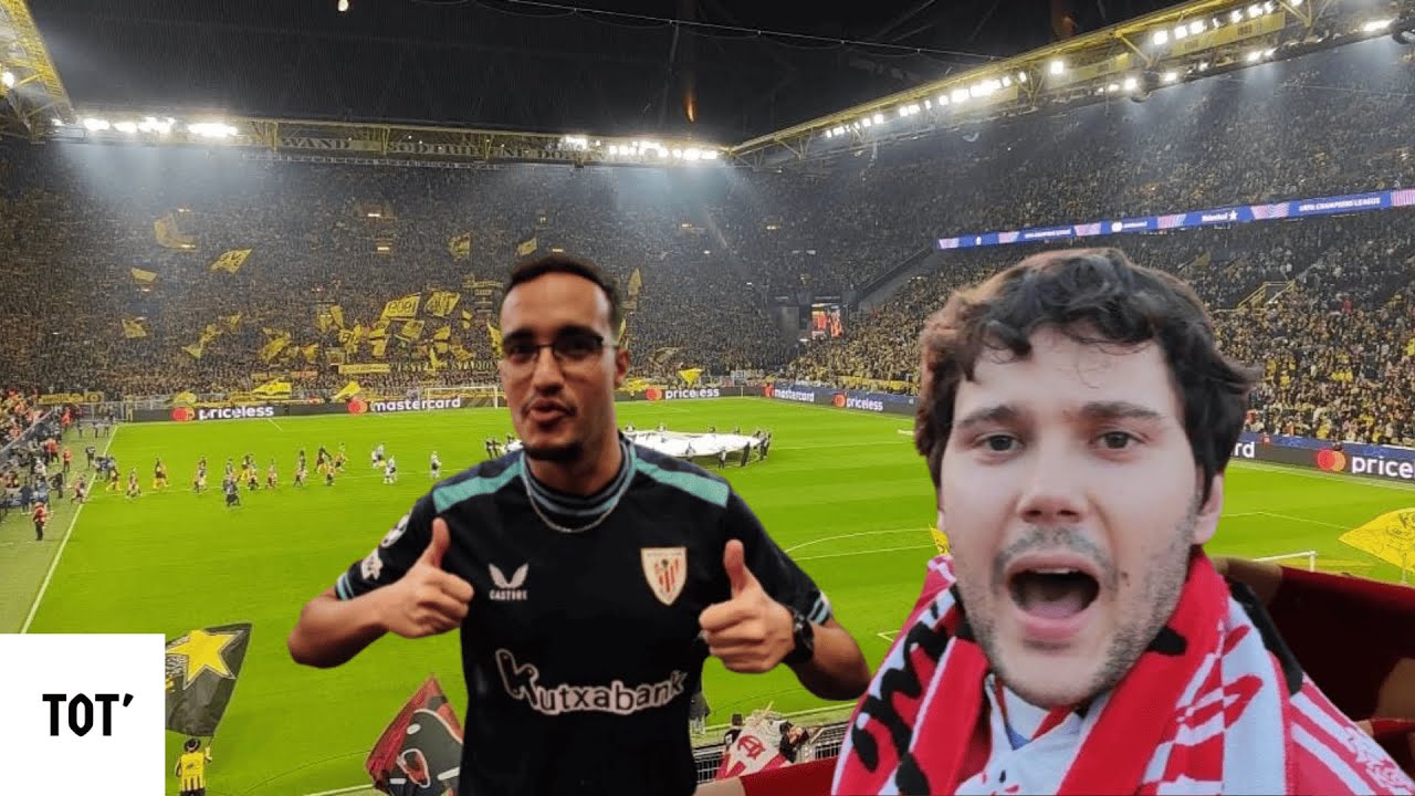 🦁 LA LOCURA DE LA AFICIÓN DEL ATHLETIC EN DORTMUND — VIAJÉ CON ELLOS 😳