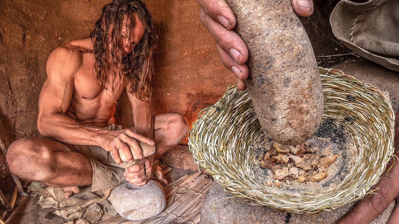 PRIMITIVE KITCHEN: Making a Mortar and Pestle with Juncus Hopper