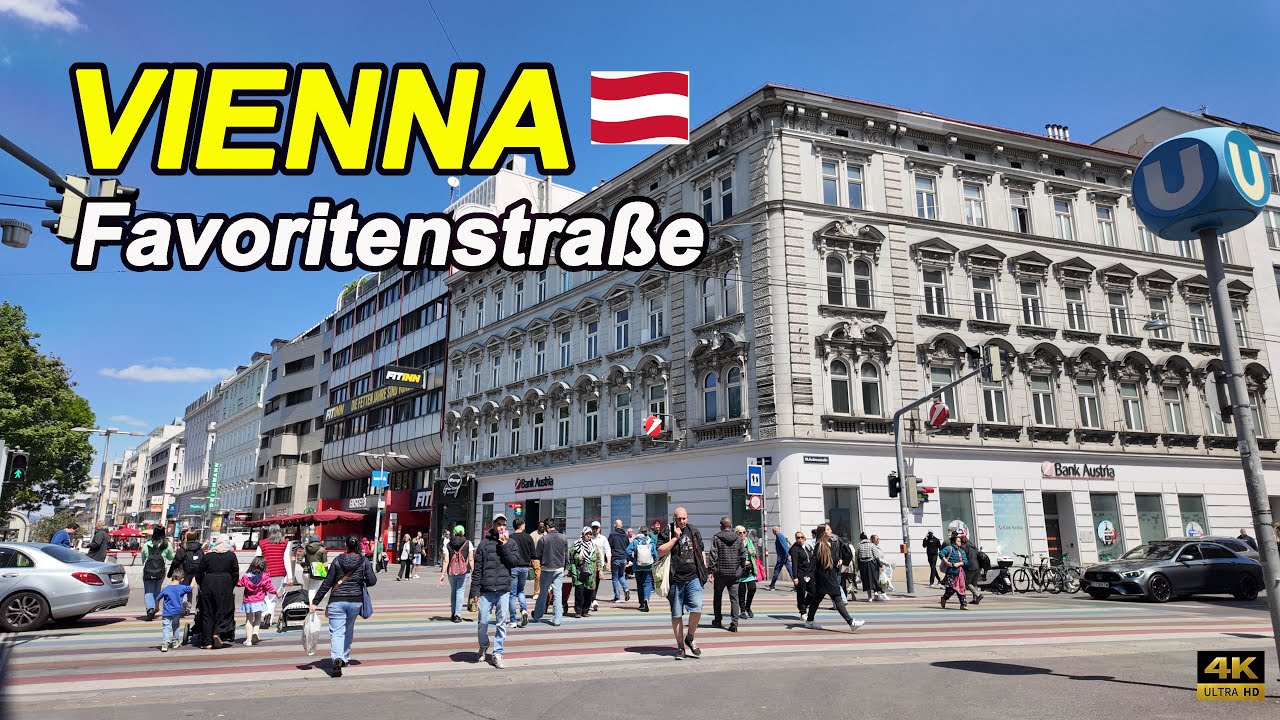 Vienna 10th District Walk 🚶|  Favoritenstraße, Reumannplatz & Keplerplatz  | May 2025 [4K]