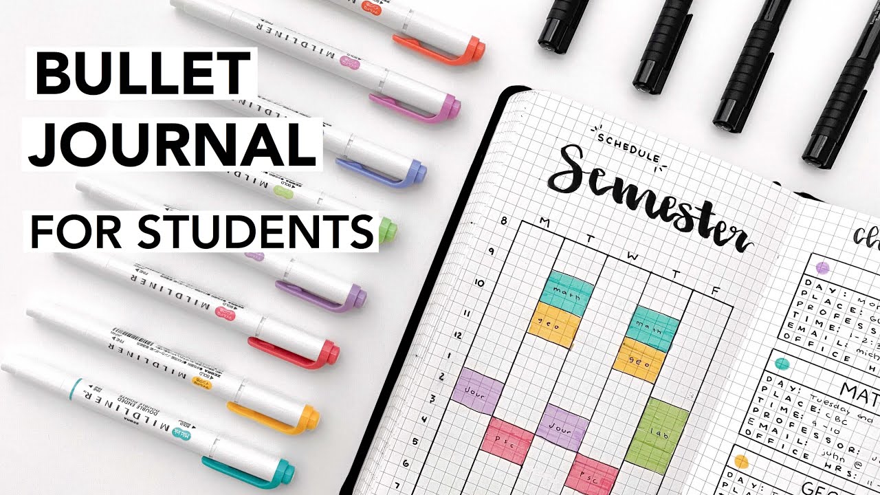 Bullet Journal Ideas for Students | Back to School Planning | Productivity Spreads for College & Uni