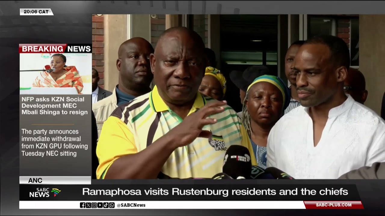 Ramaphosa visits Rustenburg residents and the chiefs