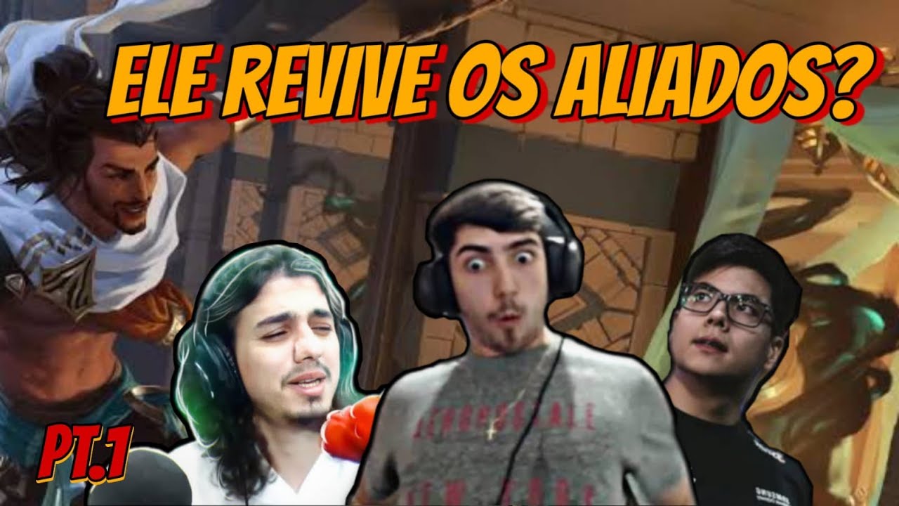 STREAMERS REAGINDO AO NOVO CAMPEÃO AKSHAN PT.1 (ESA, JUKES E KENZZY) | LEAGUE OF LEGENDS BR