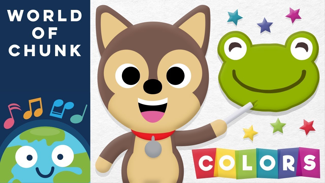 Let's Learn Colors - Coloring in Animals | Kids Songs & Nursery Rhymes For Children | World of Chunk