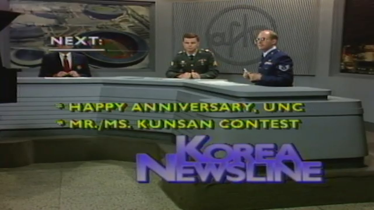 KOREA NEWSLINE AFKN Evening Newscast 1988