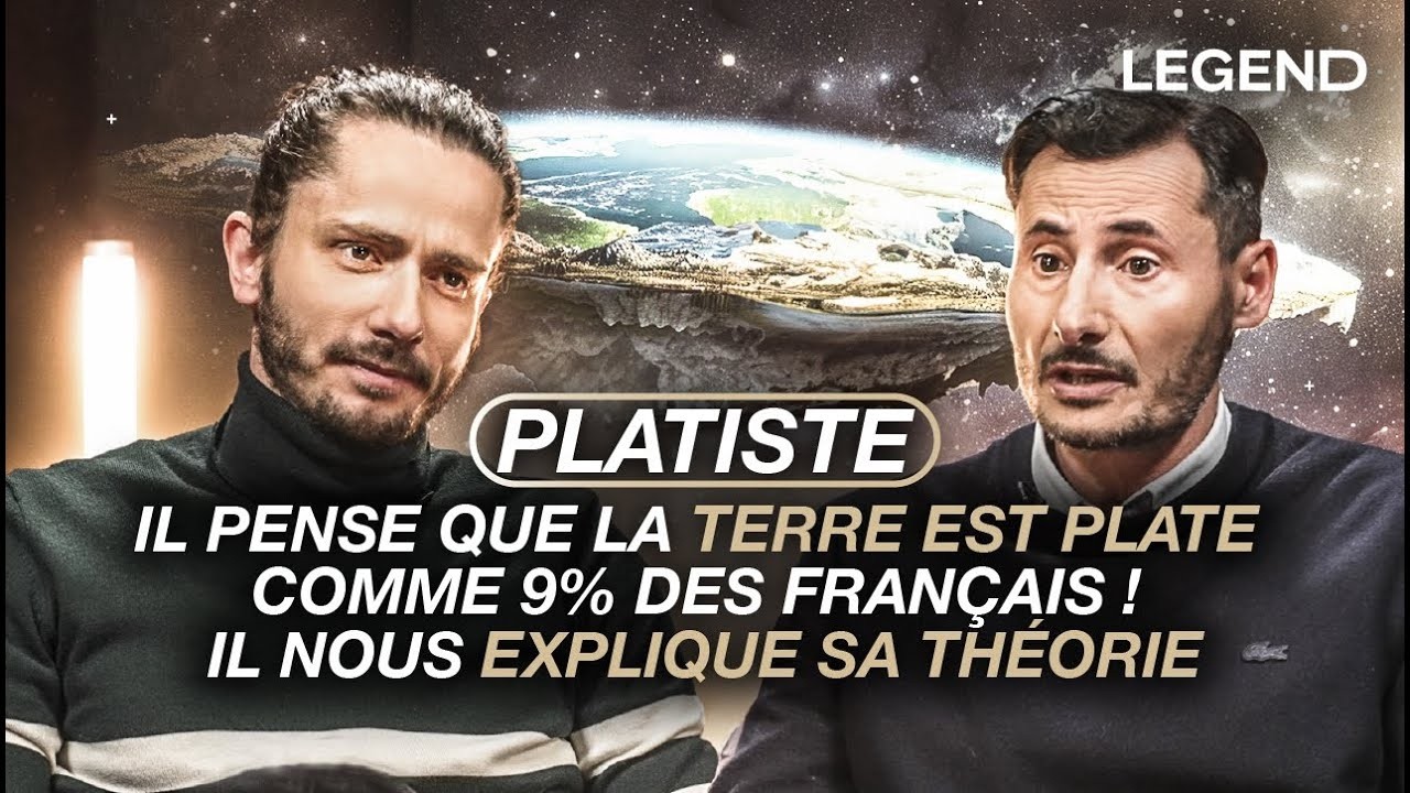 PLATISTE, IL PENSE QUE LA TERRE EST PLATE COMME 9% DES FRAN&Ccedil;AIS ! IL NOUS EXPLIQUE SA TH&Eacute;ORIE