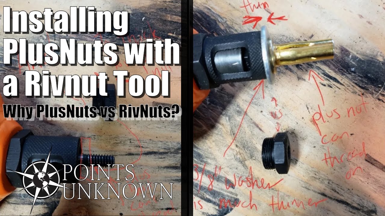 Install Plus Nuts with a Riv Nut Tool (and PlusNuts vs RivNuts)