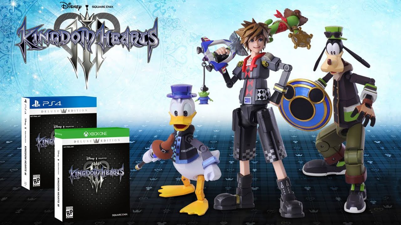 Kingdom Hearts 3 Deluxe Edition с фигурками Соры, Дональда и Гуфи