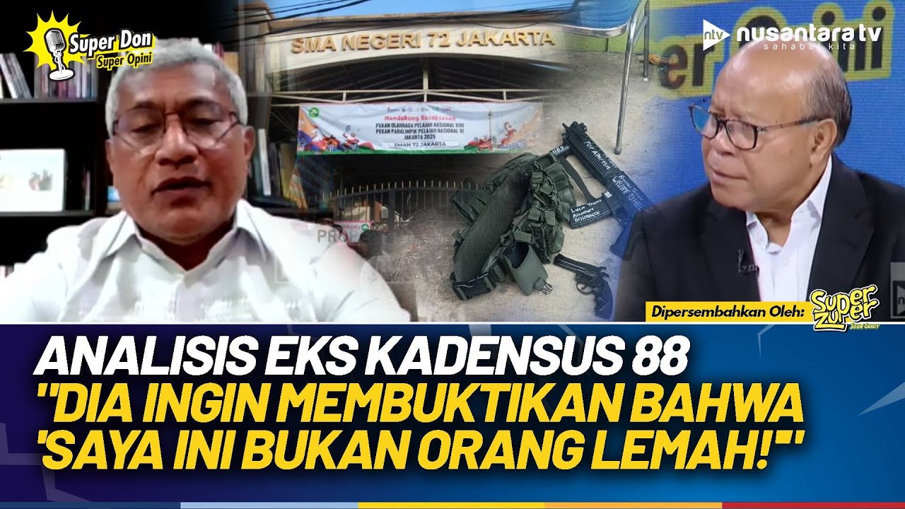 [FULL] Eks Kadensus 88 Soal Bom SMAN 72: Dia Mau Buktikan Bahwa 'Saya Ini Bukan Orang Lemah'! | NTV