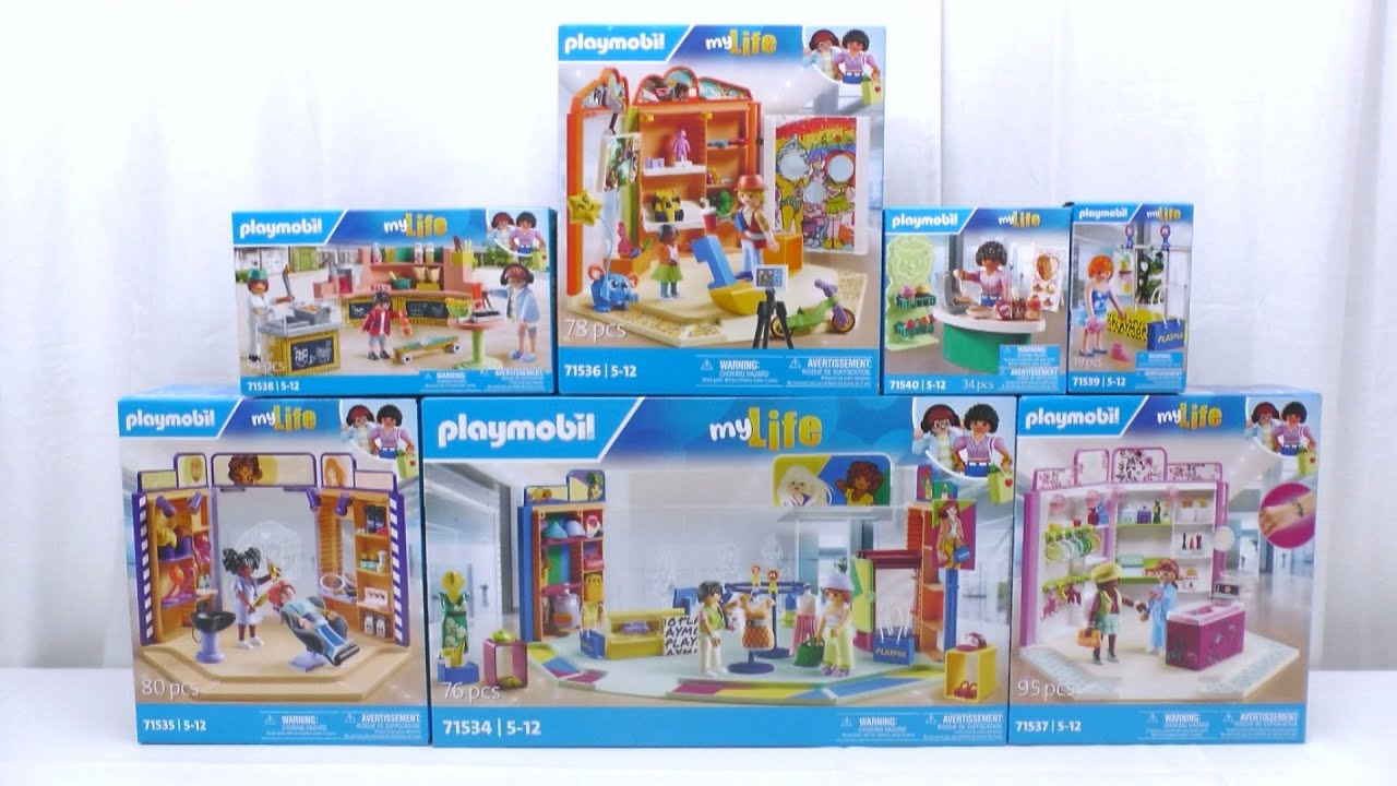 Unboxing Playmobil : Le centre commercial (2024) – 71534, 71535, 71536, 71537, 71538... 71540