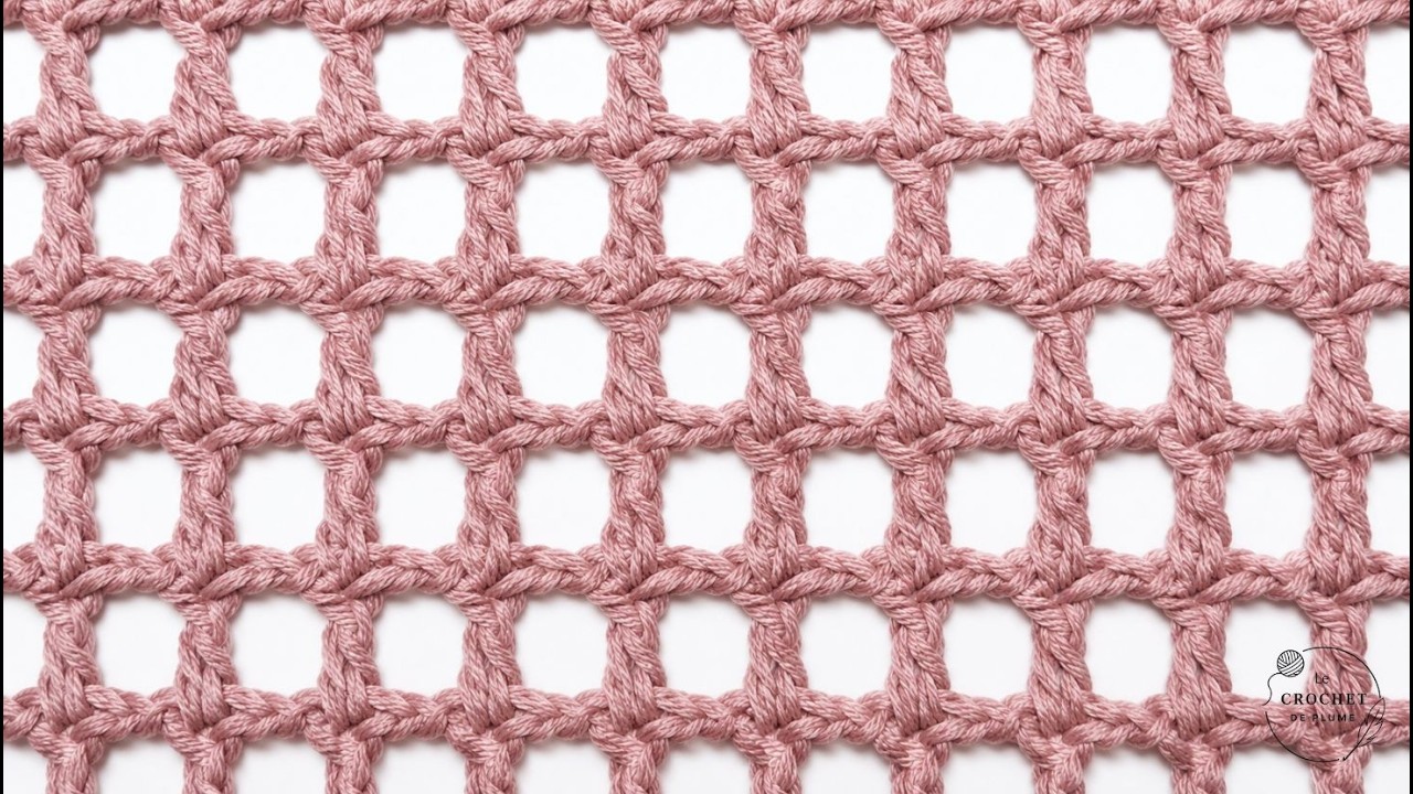 #22 Cours de crochet - Grille de bride - Apprendre le crochet en pas à pas Tutoriel en français