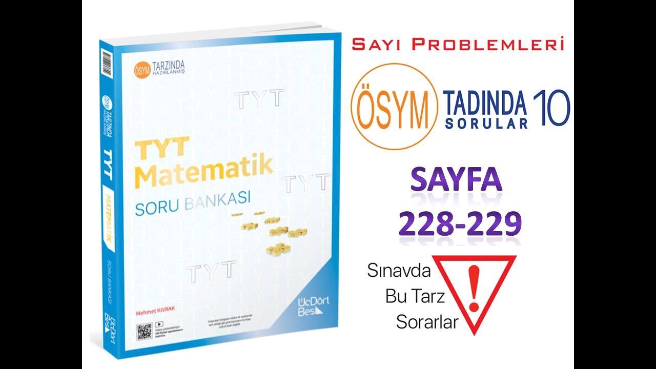 SAYI PROBLEMLERİ ÖSYM TADINDA 10 (345 TYT MATEMATİK 2025)