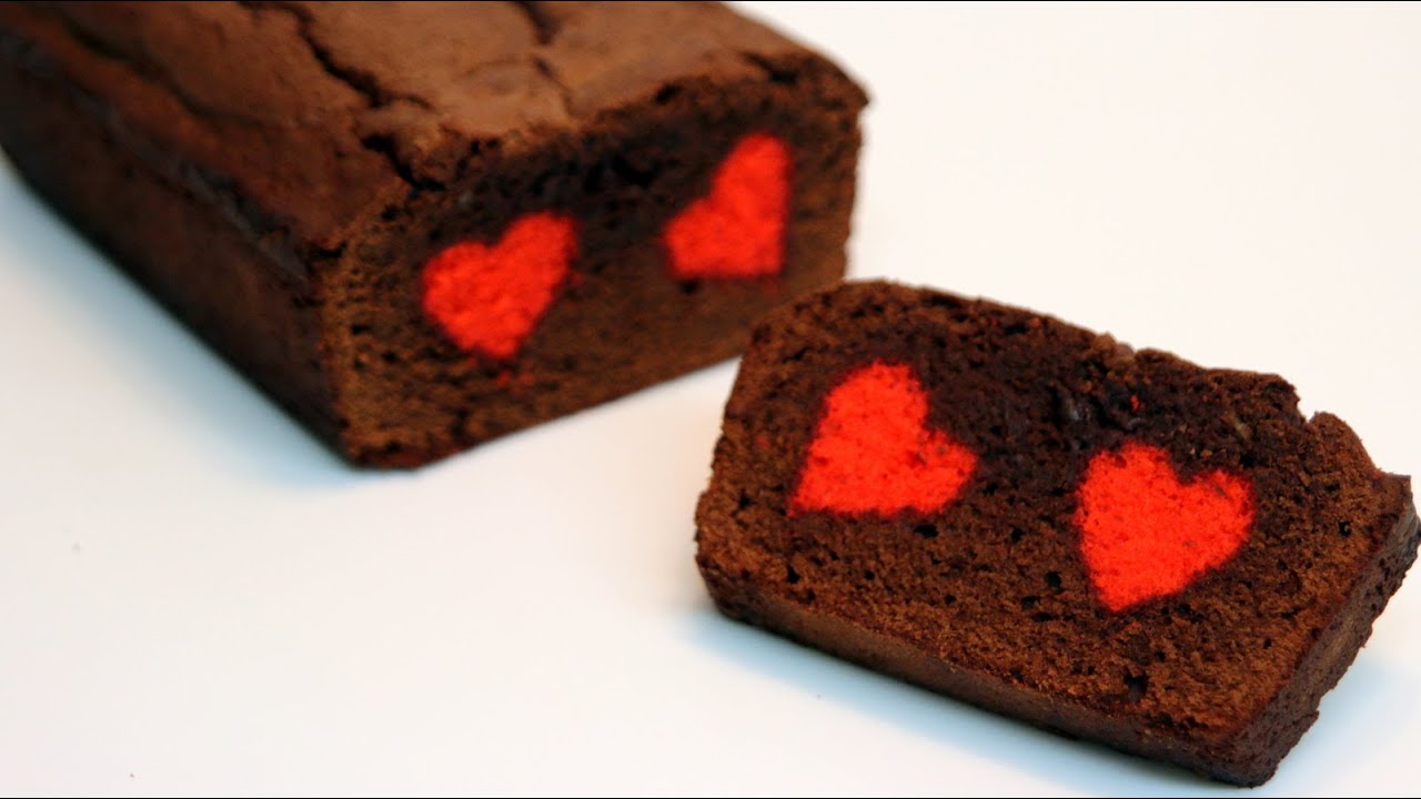 Chocolate Hidden Heart Cake Recipe - CookingWithAlia - Episode 359