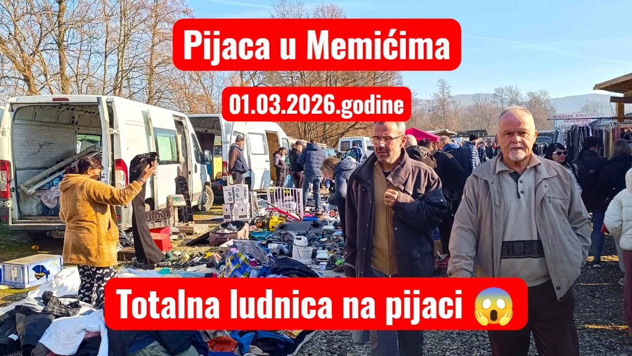 🔥 HAOS U MEMIĆIMA - Pijaca prepuna do posljednjeg mjesta