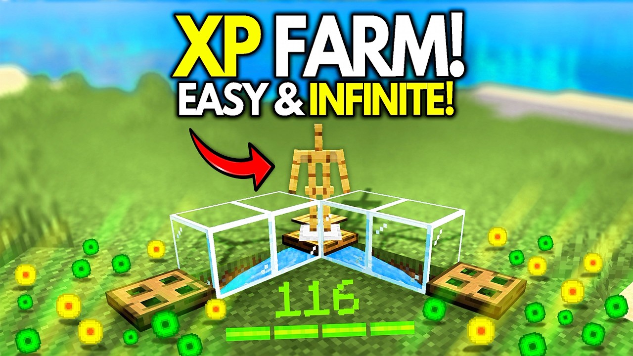 BEST NEW XP Farm for Minecraft Bedrock +1.21/26.40!