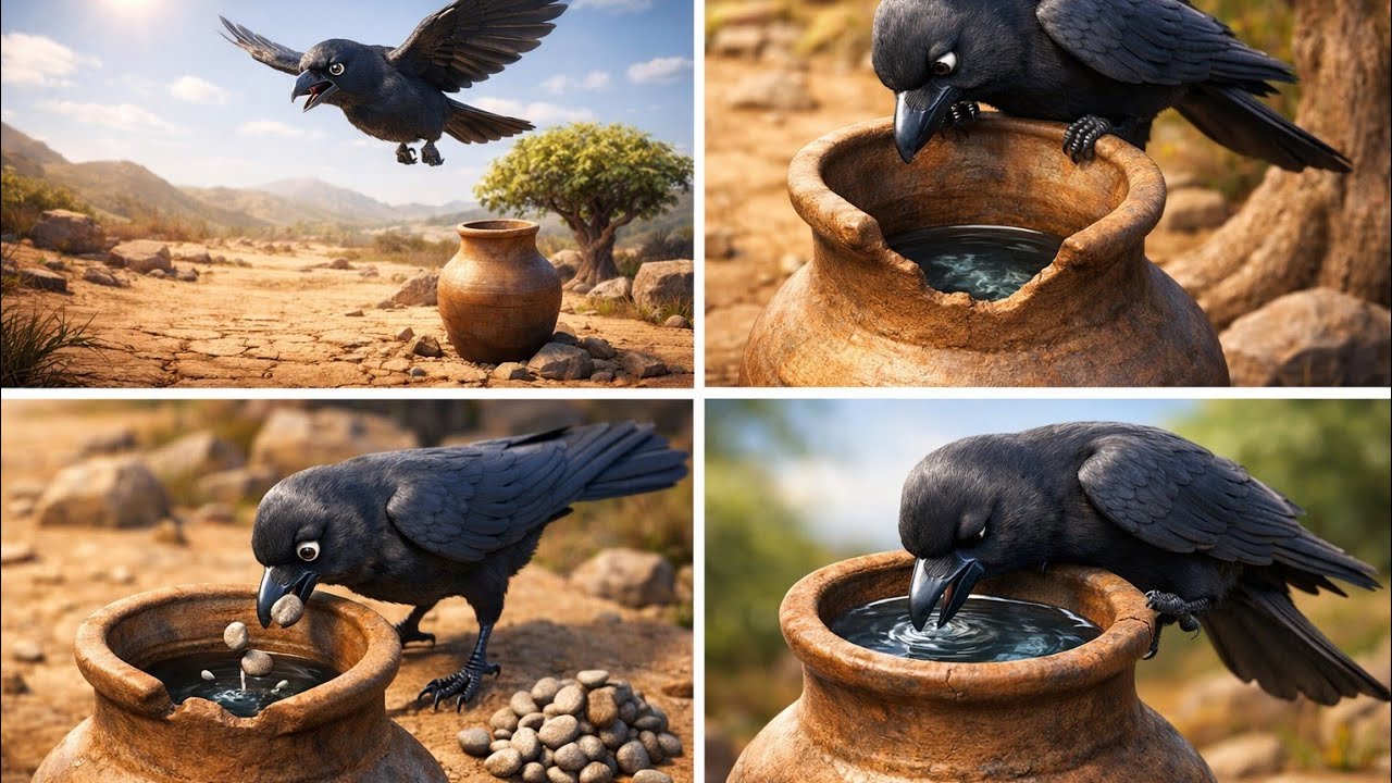 The Crow and the Pitcher