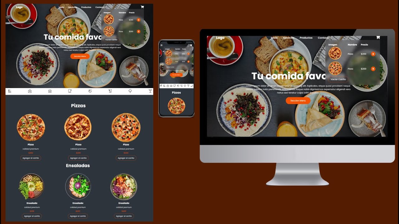 como HACER una PAGINA WEB con HTML y JAVASCRIPT con (CARRITO) ✅
