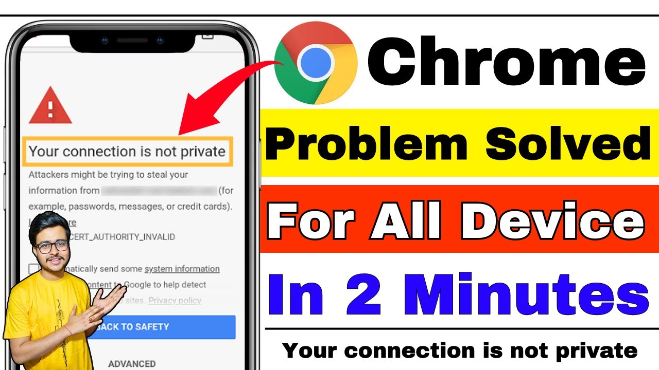 Your connection is not private google chrome problem solved | chrome Your connection is not private