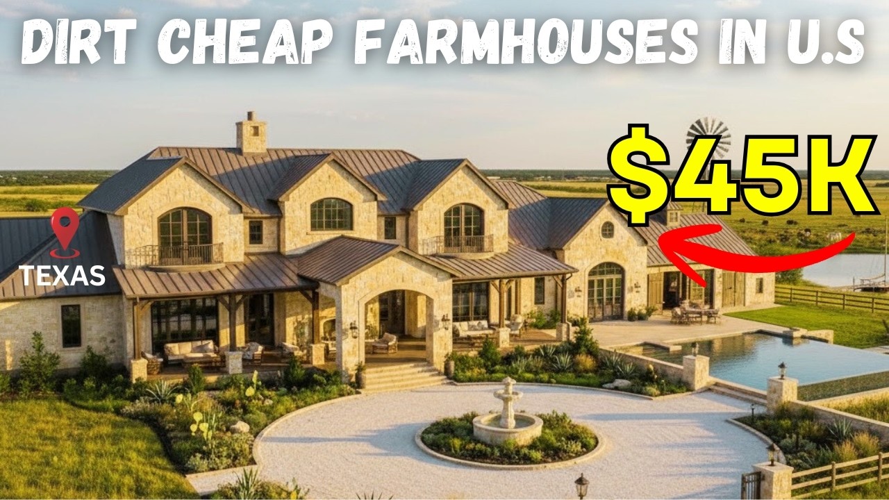 10 DIRT CHEAP TEXAS Farmhouses with Massive ACREAGE You can actually AFFORD! Best Deals.
