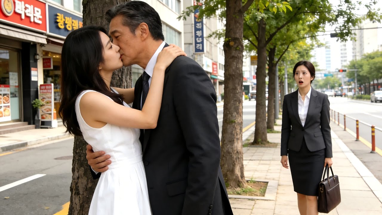 丈夫街邊和第三者親密，誰料卻被下班回家的妻子意外看見！